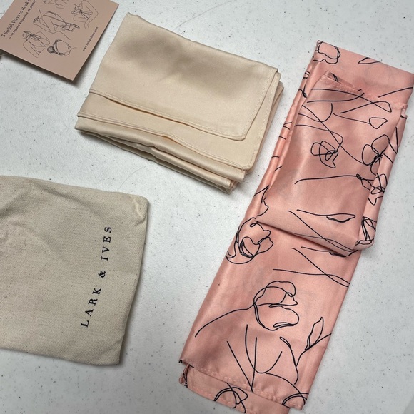 Lark & Ives Silk Satin Scarf Set - Picture 4 of 14